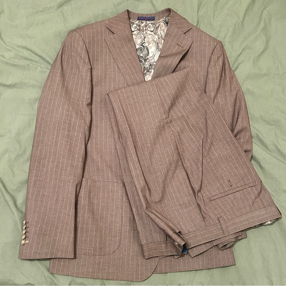 English Laundry Other - English Laundry Tan Pinstripe Suit